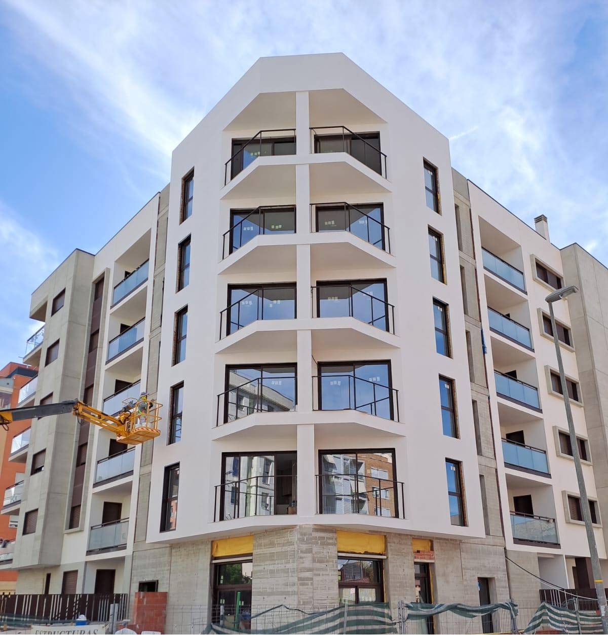 Fachada Marmorino Polvere Media Blanco Murcia